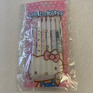 SANRIO HELLO KITTY 6 GEL PENS NIP *GREAT FREE GIFTS WITH ANY PURCHASE.